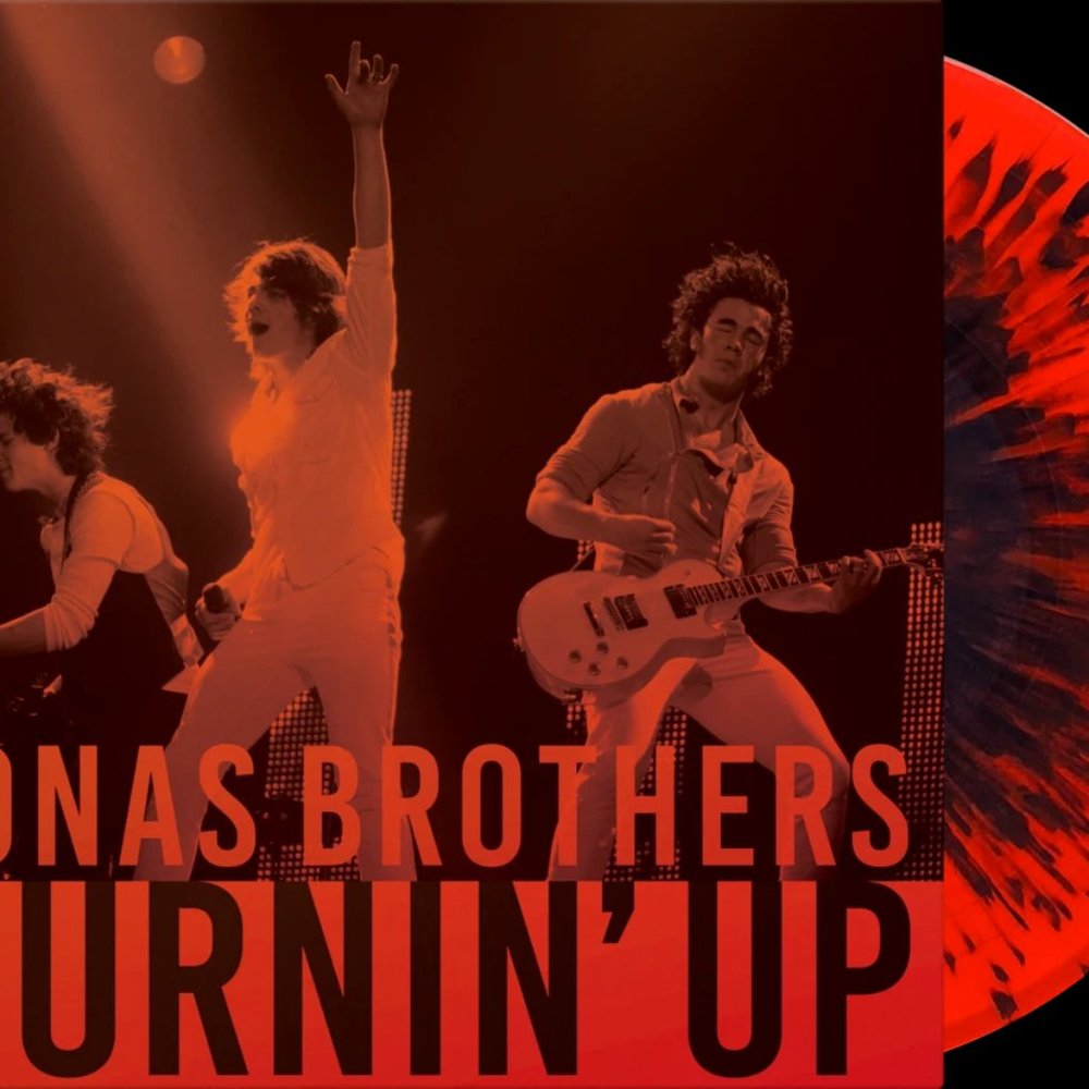 Jonas Brothers Burnin Up RARE Red Black Vinyl LP